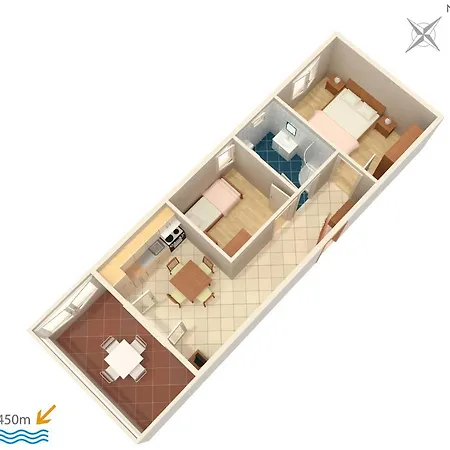 244b Apartman Povljana